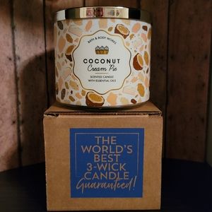BBW Coconut Cream Pie 3 Wick Candle‎